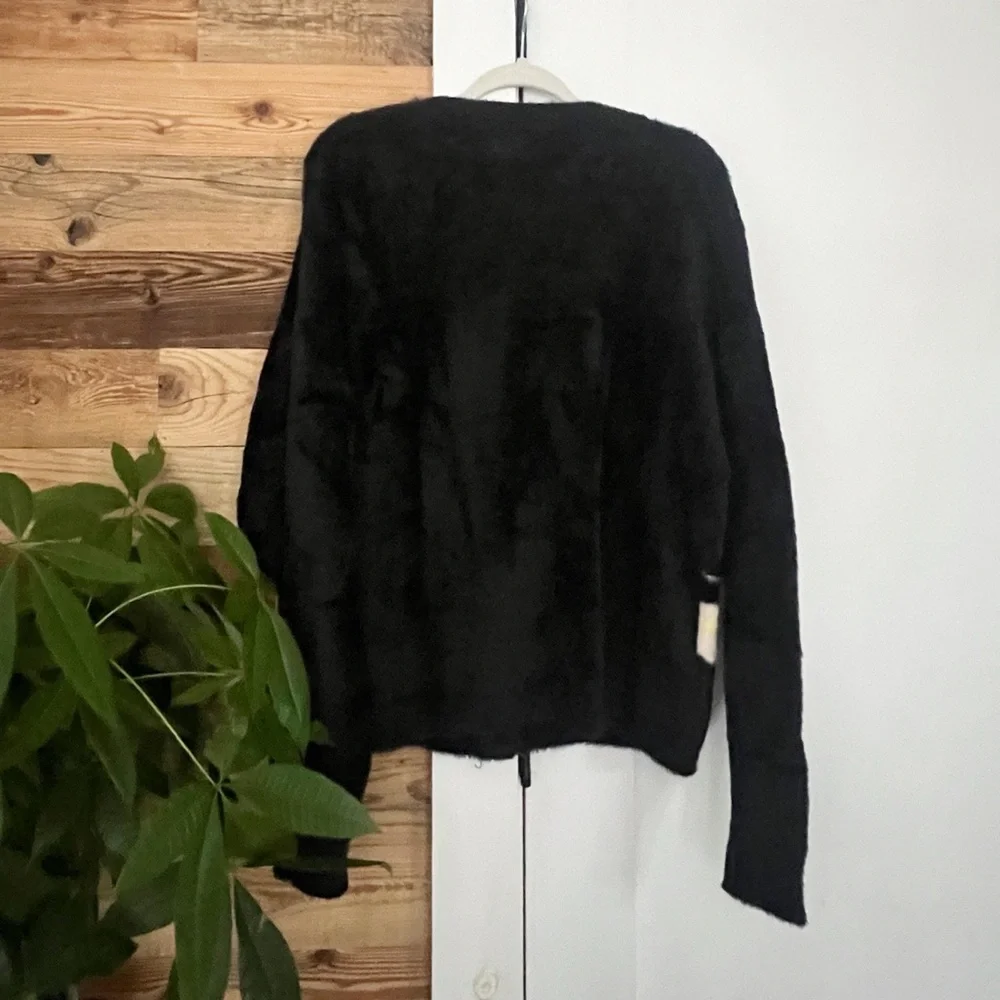 Cynthia Rowley Mohair Eyelash Oversized Butterfly Cardigan - Picture 5 of 5
